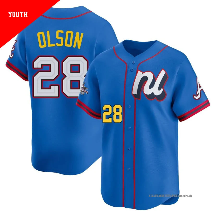 Atlanta Braves ＃28 Matt Olson Youth Limited National League 2025 All-Star Edition Jersey - Blue